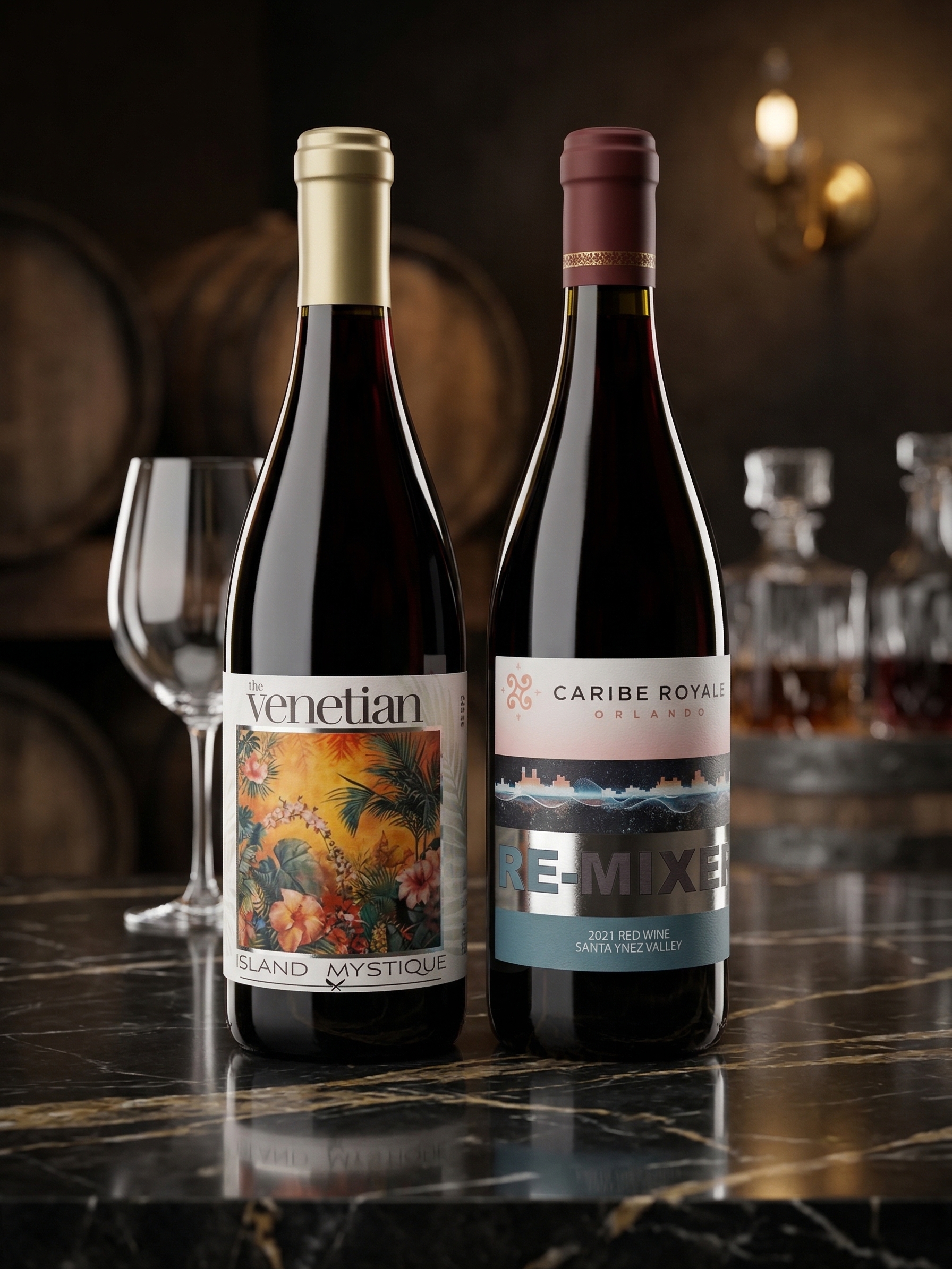 The Venetian Island Mystique & Caribe Royale Re-Mixer — private label pair