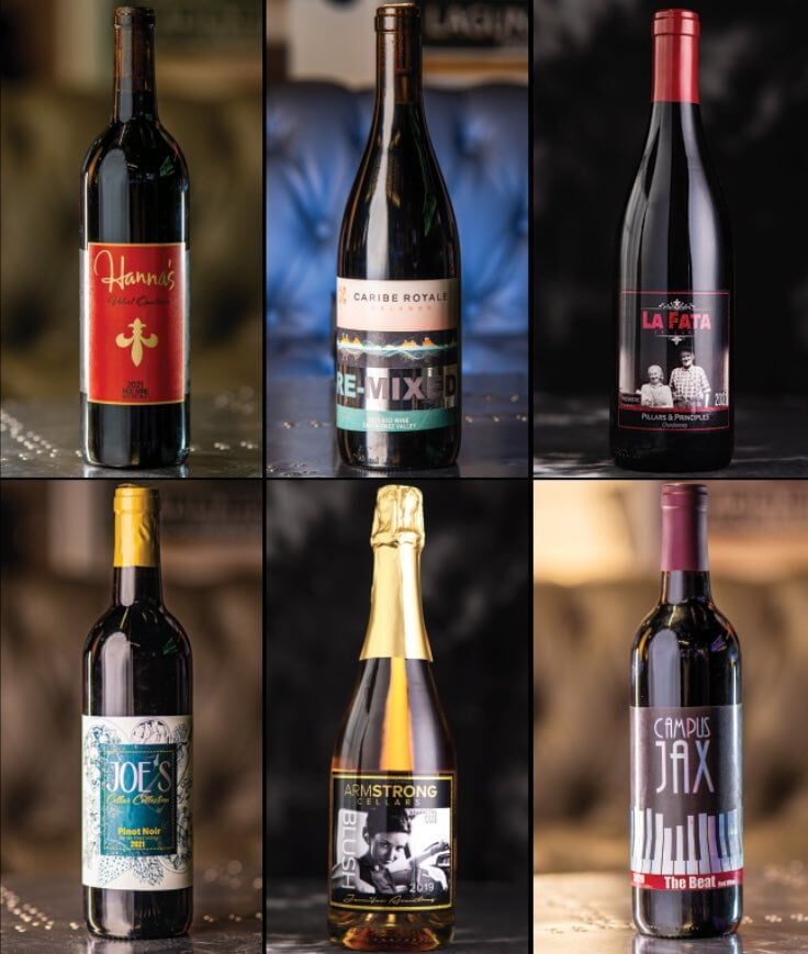 Six private label wine brands with labels