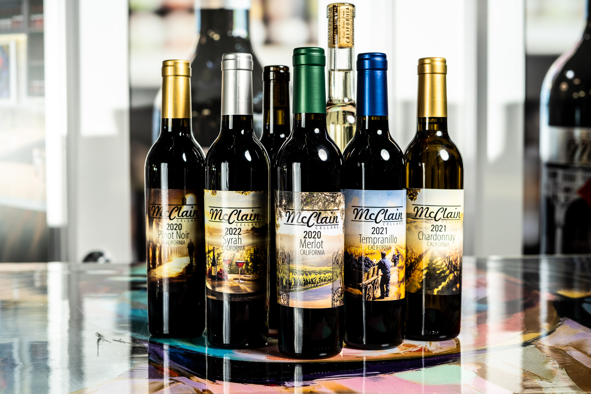 McClain Cellars wine collection